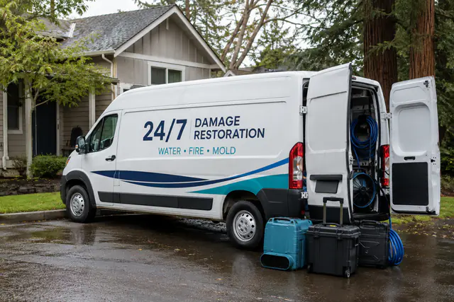 Emergency Flood Cleanup Hercules, CA service vehicle from Santa Rosa Water Restoration Services